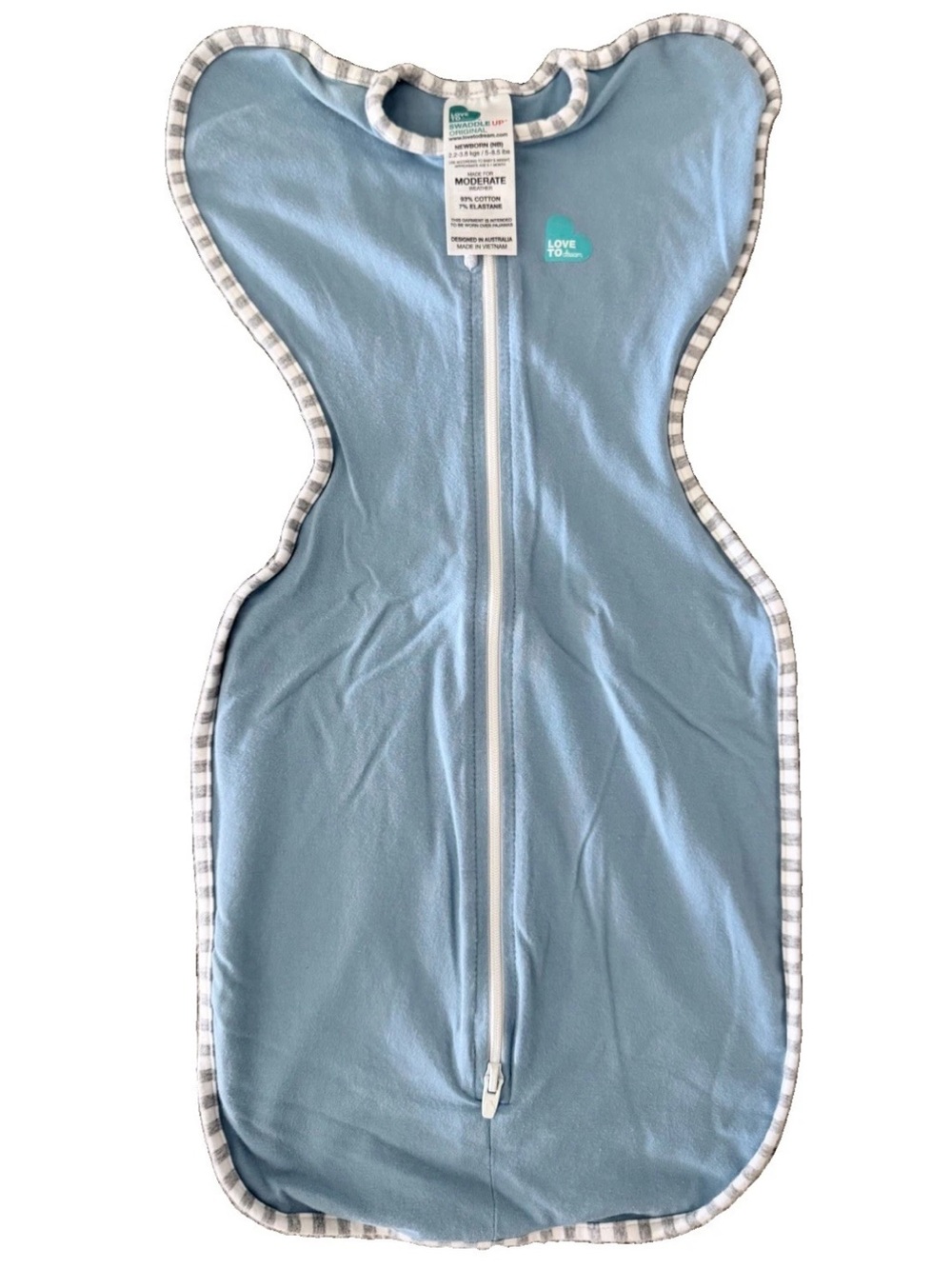 Love To Dream Swaddle UP Original Blue Newborn 1.0 TOG, 5 - 8.5 Lbs, EUC